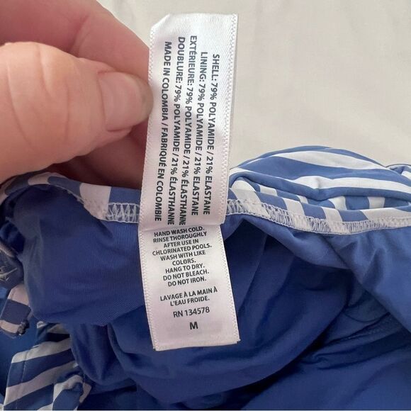 Vineyard Vines Blue and White Striped One Piece Swimsuit - Picture 5 of 6